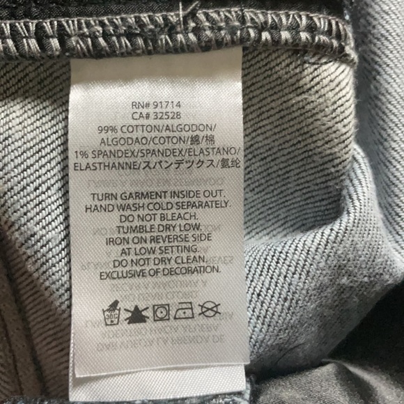 Armani Exchange Silver Denim Mini Skirt - Picture 5 of 5